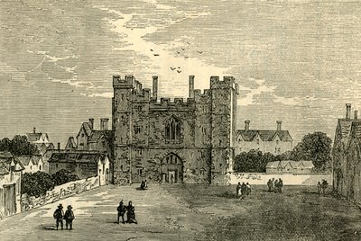 Klosteret St. John af Jerusalem, Clerkenwell - Porten fra Vesten, c1872. af Unbekannt
