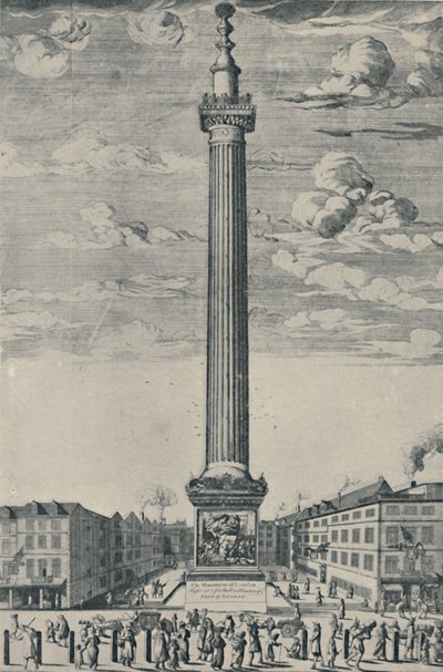 Monumentet i London, c1685, 1920 af Unbekannt
