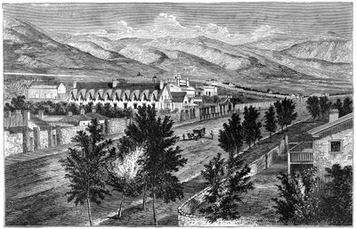 Mormontemplet og Prophets Block, Salt Lake City, Utah af Unbekannt