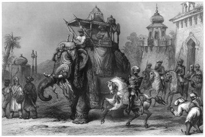 Nana Sahib med sin eskorte, c1860 af Unbekannt