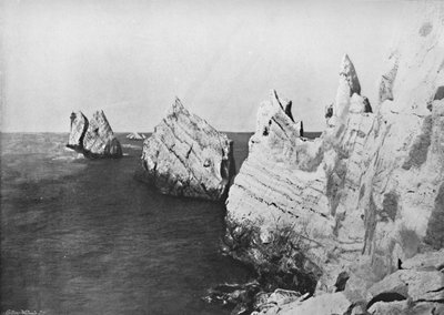 The Needles - General View, Showing the Lighthouse, 1895 af Unbekannt
