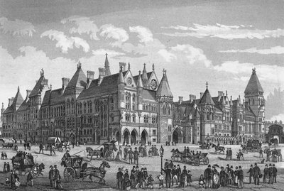 The New Law Courts, Westminster, London, c1878 1878 af Unbekannt