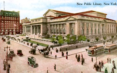 The New Public Library, New York, USA, 1910 af Unbekannt