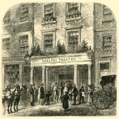 The Old Adelphi Theatre, 1881. af Unbekannt