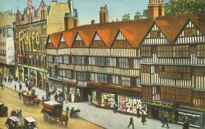 De gamle huse, Holborn, London, c1910. af Unbekannt