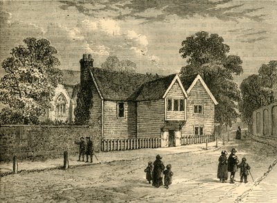 The Old Rectory, Stoke Newington, i 1858, c1876. af Unbekannt