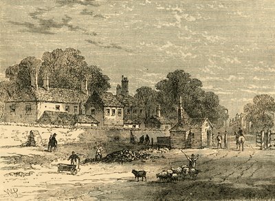 The Old Turnpike, Kensington, i 1820, c1876. af Unbekannt