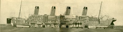 De olympiske 46.439 tons vist i sektion, c1930. af Unbekannt