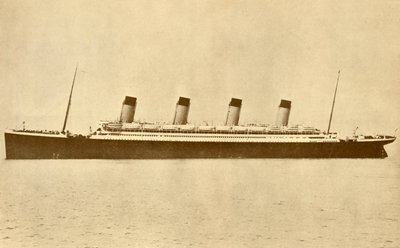 The Olympic White Star Line At Sea, c1930. af Unbekannt
