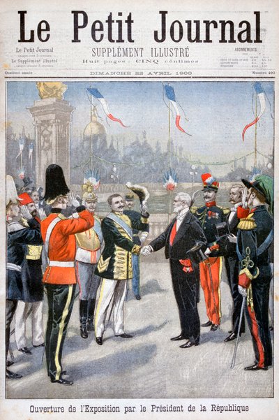 Åbningen af verdensudstillingen af republikkens præsident, Paris, 1900 af Unbekannt
