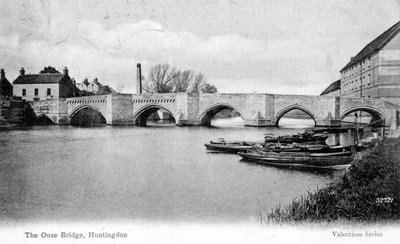 Ouse Bridge, Huntingdon, Cambridgeshire, 1905 af Unbekannt