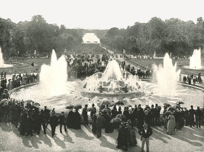 Slotsfontænerne, Versailles, Frankrig, 1895. af Unbekannt