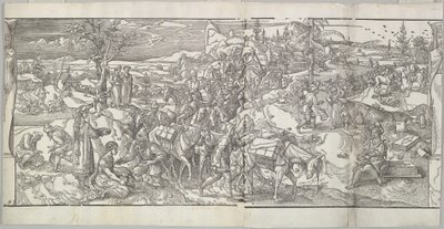 Passagen af ​​en karavane fra frisen Ces Moeurs et fachons de faire de Turcz Customs ..., 1553. af Unbekannt