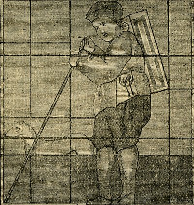 The Pedlar and his Dog, tidligere i Lambeth Church, c1878. af Unbekannt