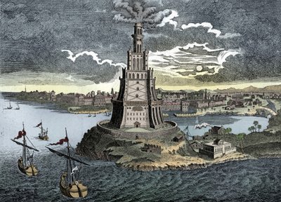 Pharos af Alexandria, 1700-tallet af Unbekannt