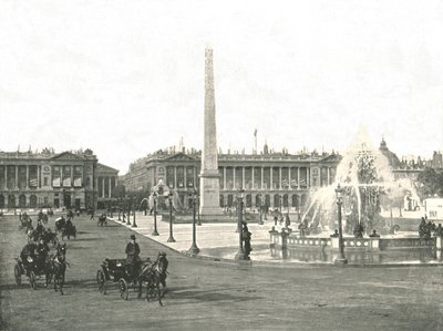 Place de la Concorde, Paris, Frankrig, 1895. af Unbekannt
