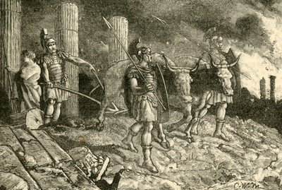 Ploven kørt over Kartago, 1890. af Unbekannt