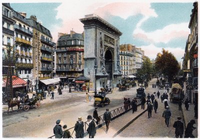 Porte Saint Denis, Paris, ca. 1900 af Unbekannt