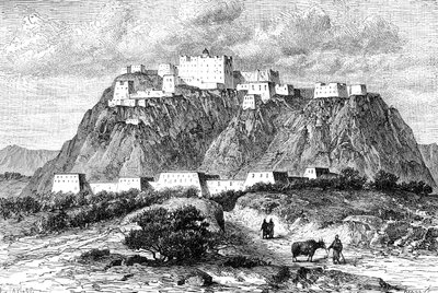 Potala-paladset i Lhasa, Tibet, i det 17. århundrede, c1890 af Unbekannt
