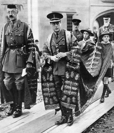 Prinsen af Wales som kansler ved University of Wales, Bangor, 1923 af Unbekannt