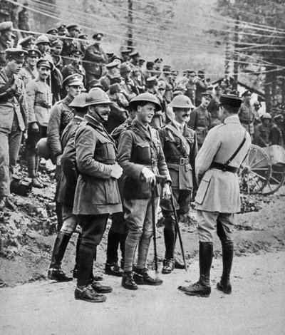 Prinsen af Wales ved den italienske front, 1917 af Unbekannt