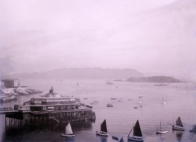 Promenade Pier ved Plymouth i Devon, slutningen af det 19.-begyndelsen af det 20. århundrede. af Unbekannt