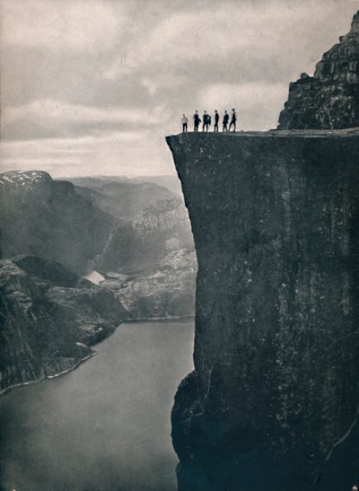 Prædikestolen i Lysefjord, 1914. af Unbekannt