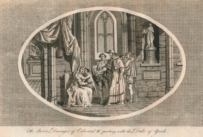 Enkedronningen af Edward IV skilles med sin søn, hertugen af York, 1483 1793 af Unbekannt