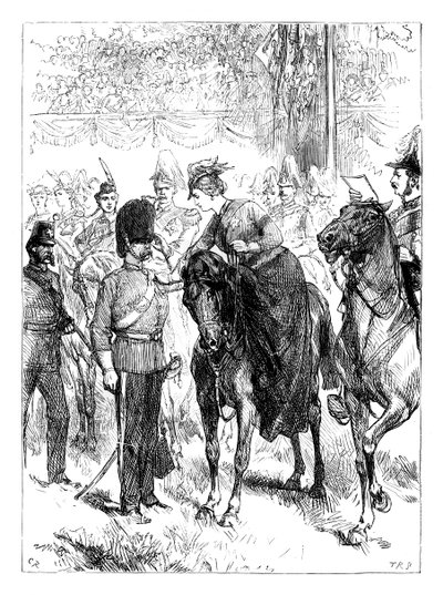 Dronningen distribuerer Victoria Crosses i Hyde Park, London, c1850