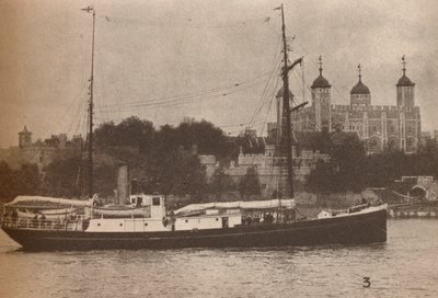 The Quest, hvor Sir Ernest Shackleton sejlede i september 1921, på det, der skulle bevise hans sidste af Unbekannt