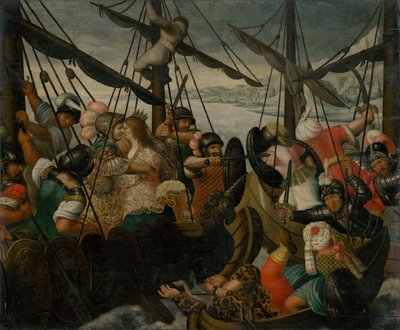Voldtægten af Helen, ca. 1550. af Unbekannt