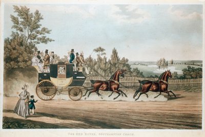 The Red Rover, Southampton Coach, c1815 af Unbekannt