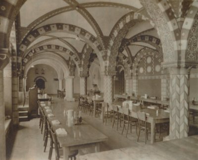The Refectory, Buckfast Abbey, slutningen af det 19.-begyndelsen af det 20. århundrede af Unbekannt