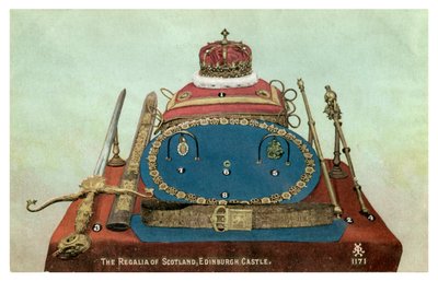 The Regalia of Scotland, Edinburgh Castle, det 19. eller 20. århundrede af Unbekannt