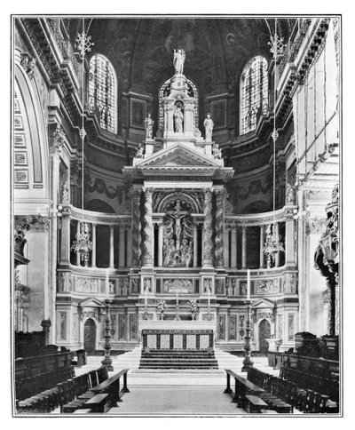 The Reredos i St Pauls Cathedral, 1901 af Unbekannt