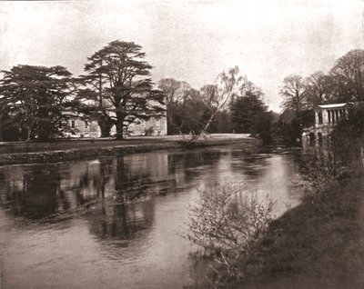 The River Nadder, Wilton House, Wiltshire, 1894. af Unbekannt