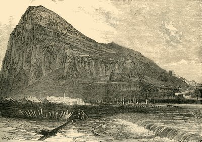 The Rock of Gibraltar, 1890. af Unbekannt