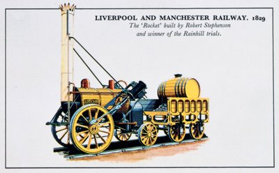 The Rocket, Liverpool and Manchester Railways, 1829, 20. århundrede af Unbekannt