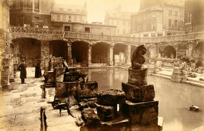 De romerske bade, Bath, 1800-tallet af Unbekannt