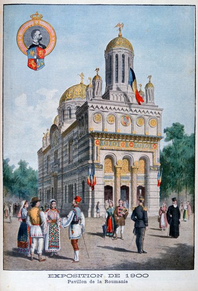 Den rumænske pavillon på verdensudstillingen i 1900, Paris, 1900 af Unbekannt
