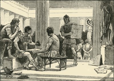 Romerne i Korinth, 1890. af Unbekannt