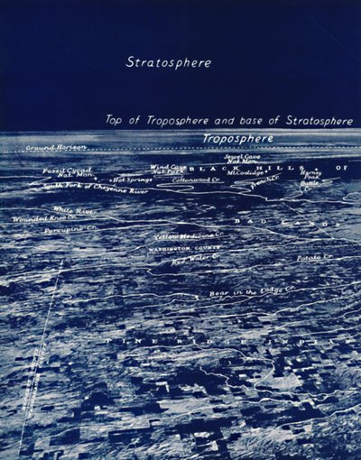 Jordens rotunditet fra stratosfæren, 1935 af Unbekannt