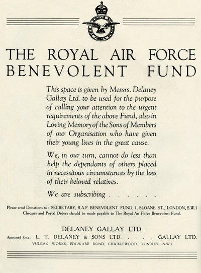 Royal Air Force Benevolent Fund, 1941. af Unbekannt