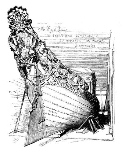 Den kongelige pram, c1888 af Unbekannt