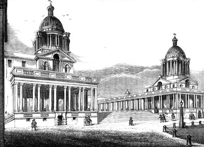 The Royal Hospital, Greenwich, London, 1800-tallet af Unbekannt