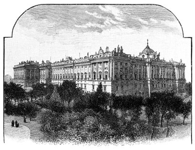 Det kongelige palads, Madrid, Spanien, 1900 af Unbekannt