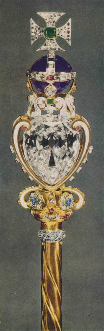 Det kongelige scepter med korset, 1937. af Unbekannt