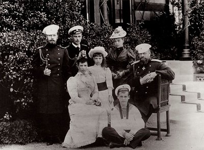 Den russiske kejserfamilie, c1892-c1894 af Unbekannt