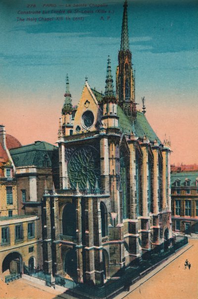 Sainte-Chapelle hellige kapel, Paris, c1920 af Unbekannt