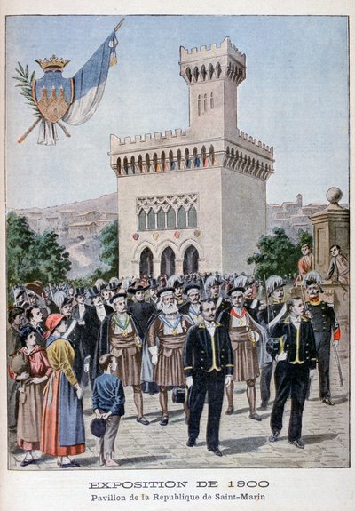 San Marino-pavillonen på verdensudstillingen i 1900, Paris, 1900 af Unbekannt